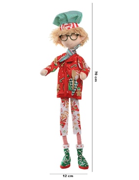 Ornamento navideño Duende Queca Designs Little Elfy