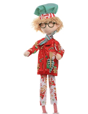 Ornamento navideño Duende Queca Designs Little Elfy