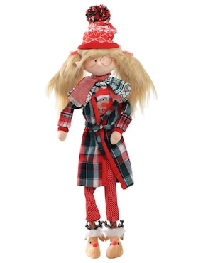 Ornamento navideño Duende Queca Designs Little Elfy