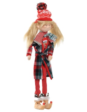 Ornamento navideño Duende Queca Designs Little Elfy