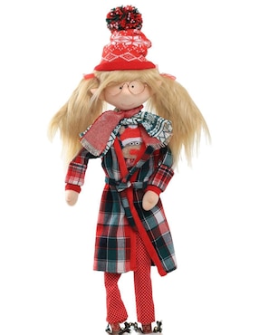 Ornamento navideño Duende Queca Designs Little Elfy