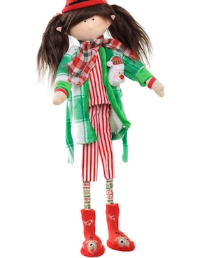 Ornamento navideño Duende Queca Designs Little Elfy