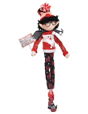 Ornamento navideño Duende Queca Designs Little Elfy