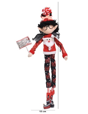 Ornamento navideño Duende Queca Designs Little Elfy