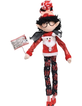 Ornamento navideño Duende Queca Designs Little Elfy