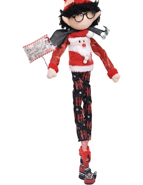 Ornamento navideño Duende Queca Designs Little Elfy