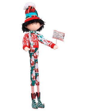 Ornamento navideño Duende Queca Designs Little Elfy