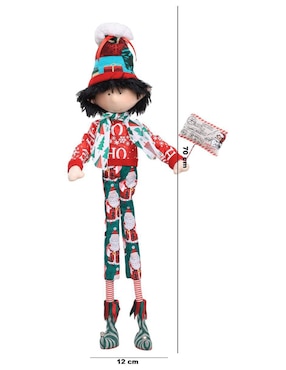 Ornamento navideño Duende Queca Designs Little Elfy