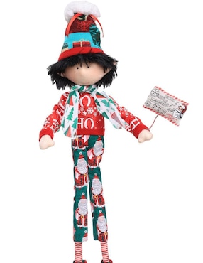 Ornamento navideño Duende Queca Designs Little Elfy