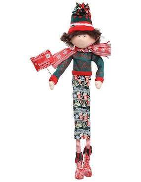 Ornamento navideño Duende Queca Designs Little Elfy