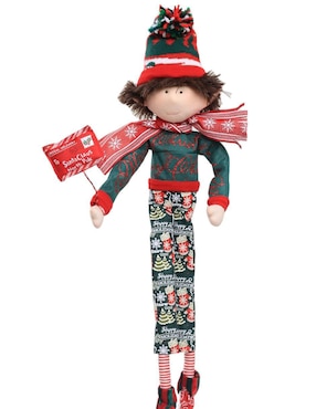 Ornamento navideño Duende Queca Designs Little Elfy