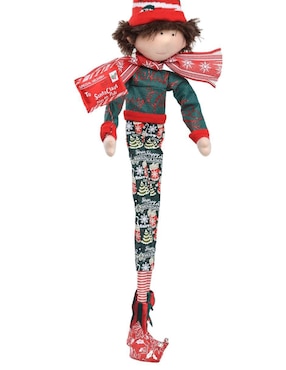 Ornamento navideño Duende Queca Designs Little Elfy