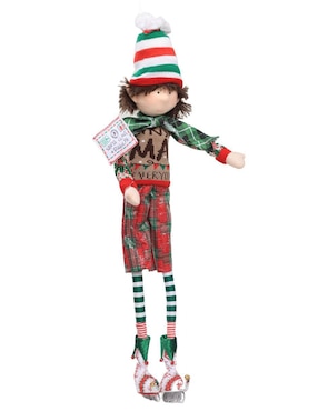 Ornamento navideño Duende Queca Designs Little Elfy