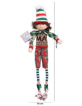 Ornamento navideño Duende Queca Designs Little Elfy