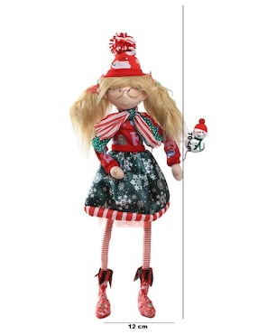 Ornamento navideño Duende Queca Designs Little Elfy