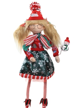 Ornamento navideño Duende Queca Designs Little Elfy