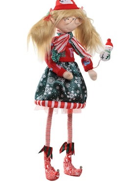 Ornamento navideño Duende Queca Designs Little Elfy