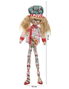 Ornamento navideño Duende Queca Designs Little Elfy