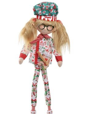 Ornamento navideño Duende Queca Designs Little Elfy