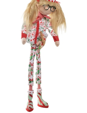 Ornamento navideño Duende Queca Designs Little Elfy