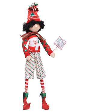 Ornamento navideño Duende Queca Designs Little Elfy
