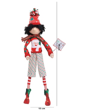 Ornamento navideño Duende Queca Designs Little Elfy