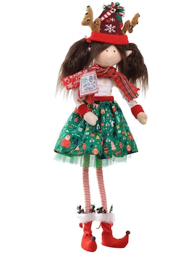 Ornamento navideño Duende Queca Designs Little Elfy