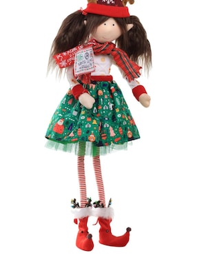 Ornamento navideño Duende Queca Designs Little Elfy
