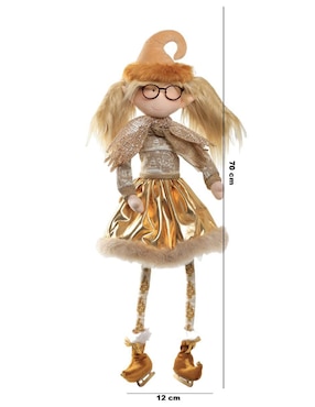 Ornamento navideño Duende Queca Designs Little Elfy