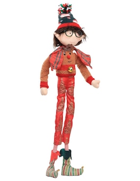 Ornamento navideño Duende Queca Designs Little Elfy