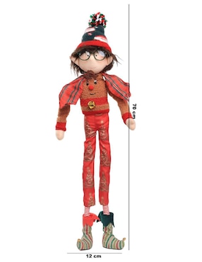 Ornamento navideño Duende Queca Designs Little Elfy