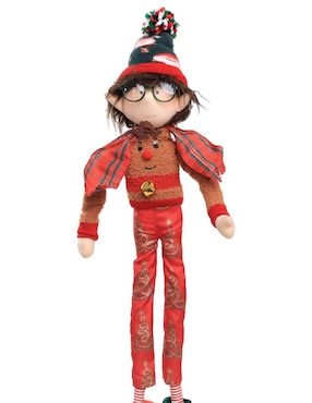 Ornamento navideño Duende Queca Designs Little Elfy