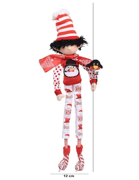 Ornamento navideño Duende Queca Designs Little Elfy