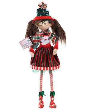 Ornamento navideño Duende Queca Designs Little Elfy