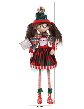 Ornamento navideño Duende Queca Designs Little Elfy