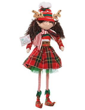 Ornamento navideño Duende Queca Designs Little Elfy