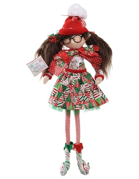 Ornamento navideño Duende Queca Designs Little Elfy