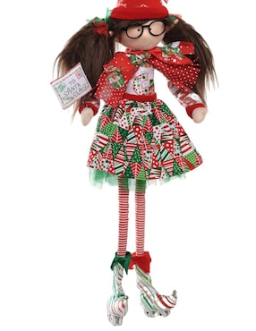 Ornamento navideño Duende Queca Designs Little Elfy
