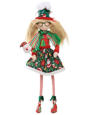 Ornamento navideño Duende Queca Designs Little Elfy