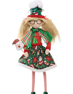 Ornamento navideño Duende Queca Designs Little Elfy