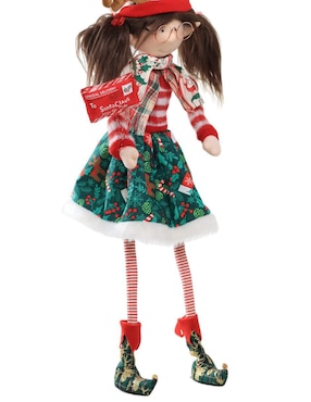 Ornamento navideño Duende Queca Designs Little Elfy