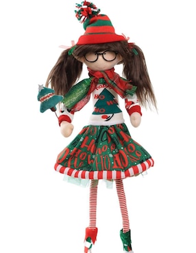 Ornamento navideño Duende Queca Designs Little Elfy