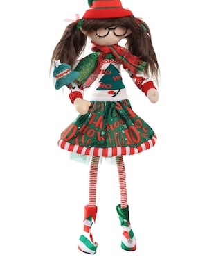 Ornamento navideño Duende Queca Designs Little Elfy