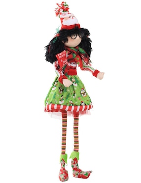 Ornamento navideño Duende Queca Designs Little Elfy