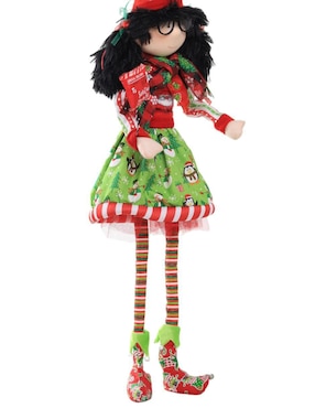 Ornamento navideño Duende Queca Designs Little Elfy