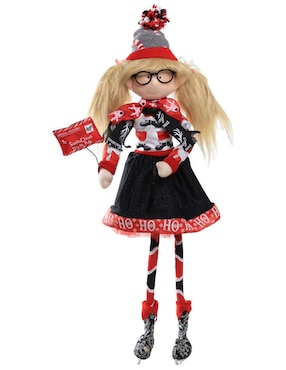 Ornamento navideño Duende Queca Designs Little Elfy