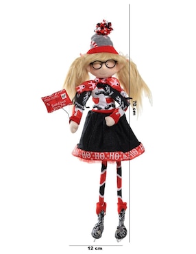 Ornamento navideño Duende Queca Designs Little Elfy