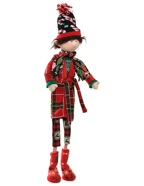 Ornamento navideño Duende Queca Designs Little Elfy