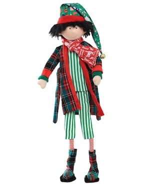 Ornamento navideño Duende Queca Designs Little Elfy