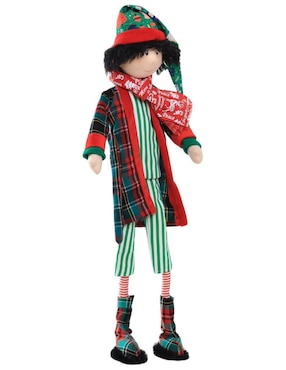 Ornamento navideño Duende Queca Designs Little Elfy